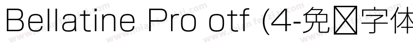 Bellatine Pro otf (4字体转换